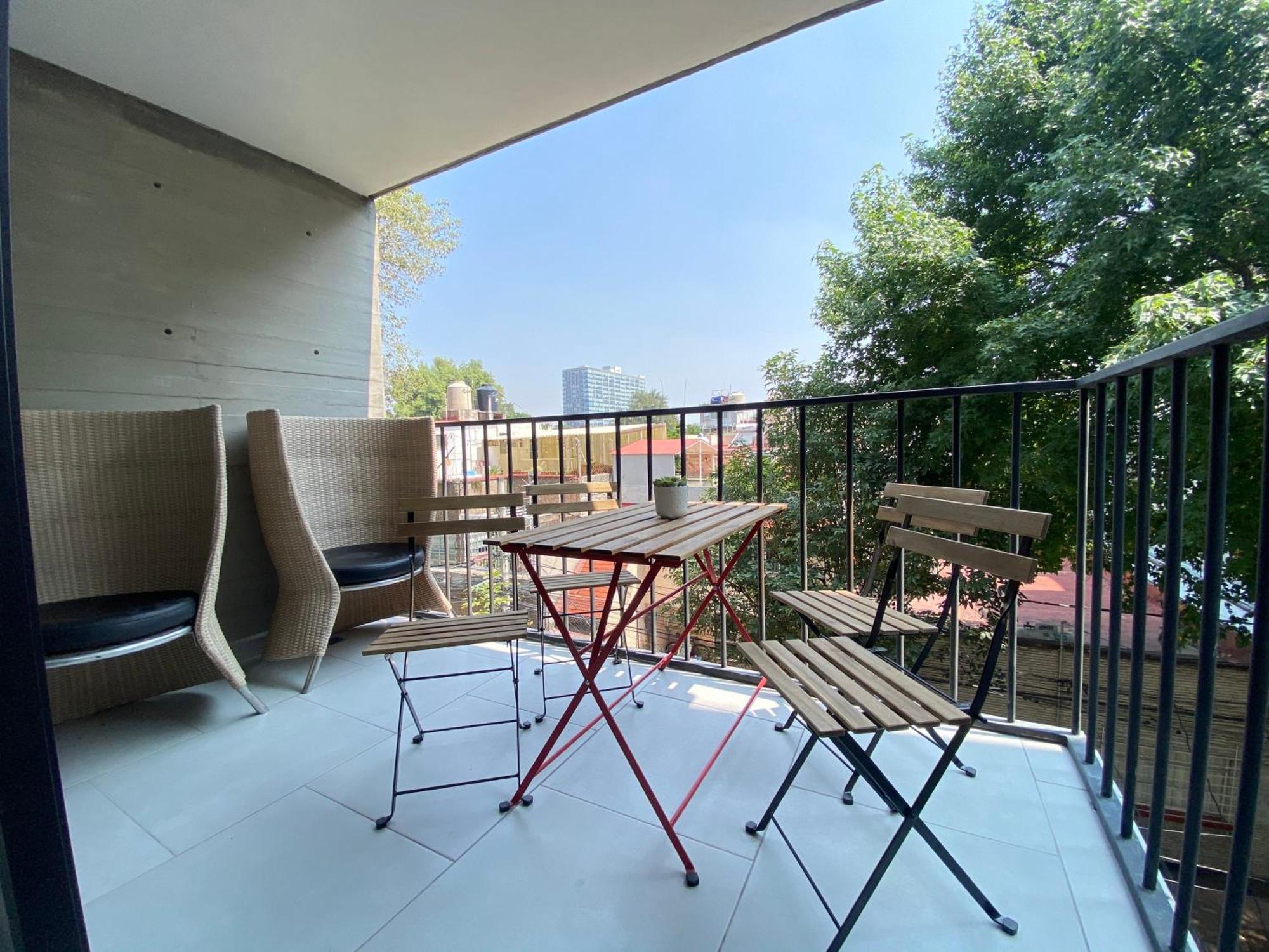 Terraza gran vista pegado a la condesa 2BR Cidade do México Exterior foto